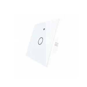 In-Wall Smart Light Switch (1 Gang White) ON/OFF WiFi Touch Switch